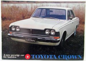 1968 Toyota Crown New Prestige Car for America Sales Brochure