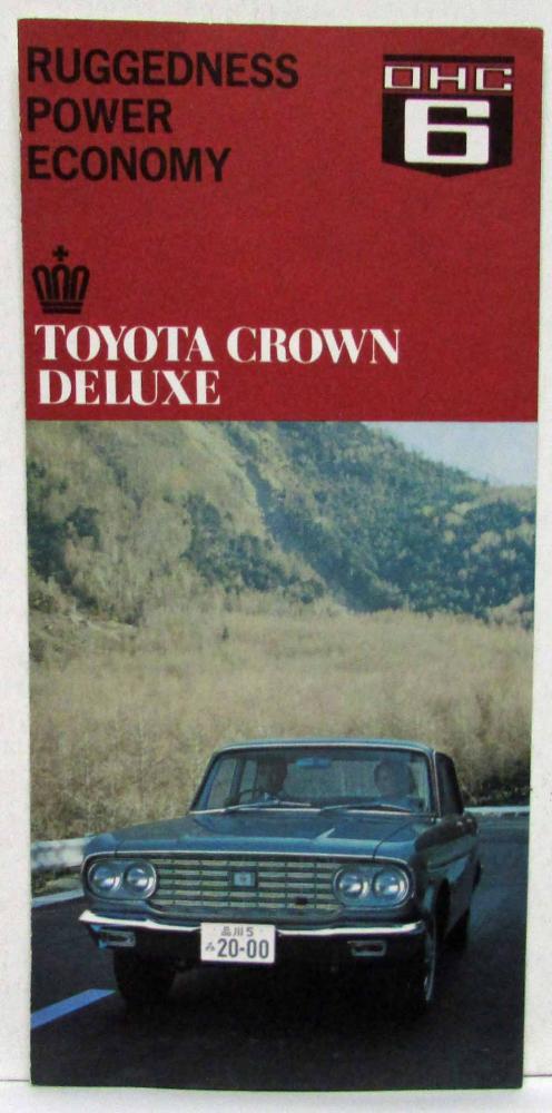 1967 1968 1969 Toyota Crown Deluxe Rugged Power Economy Sales Folder