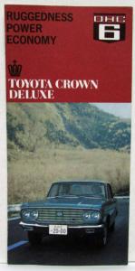 1967 1968 1969 Toyota Crown Deluxe Rugged Power Economy Sales Folder