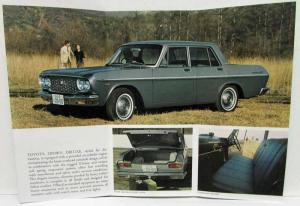 1967 1968 1969 Toyota Crown Deluxe Rugged Power Economy Sales Folder