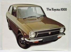 1969 1970 1971 Toyota 1000 Sales Brochure - UK Market