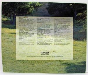 1969 Toyota Corona Sales Brochure