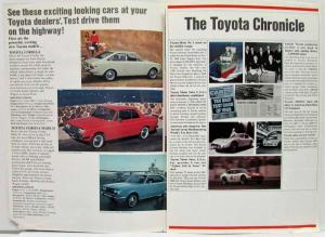 1969 Toyota See These Exciting Looking Cars Full Line Sales Folder
