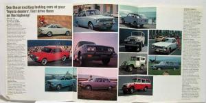 1969 Toyota See These Exciting Looking Cars Full Line Sales Folder