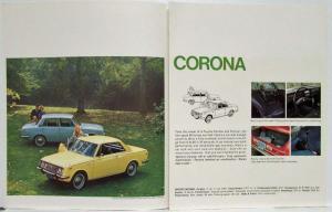 1969 Toyota 2000 GT Corona Corolla Crown Land Cruiser Sales Folder Brochure Orig