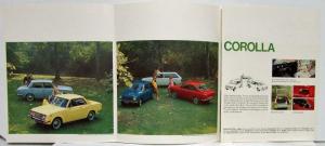 1969 Toyota 2000 GT Corona Corolla Crown Land Cruiser Sales Folder Brochure Orig