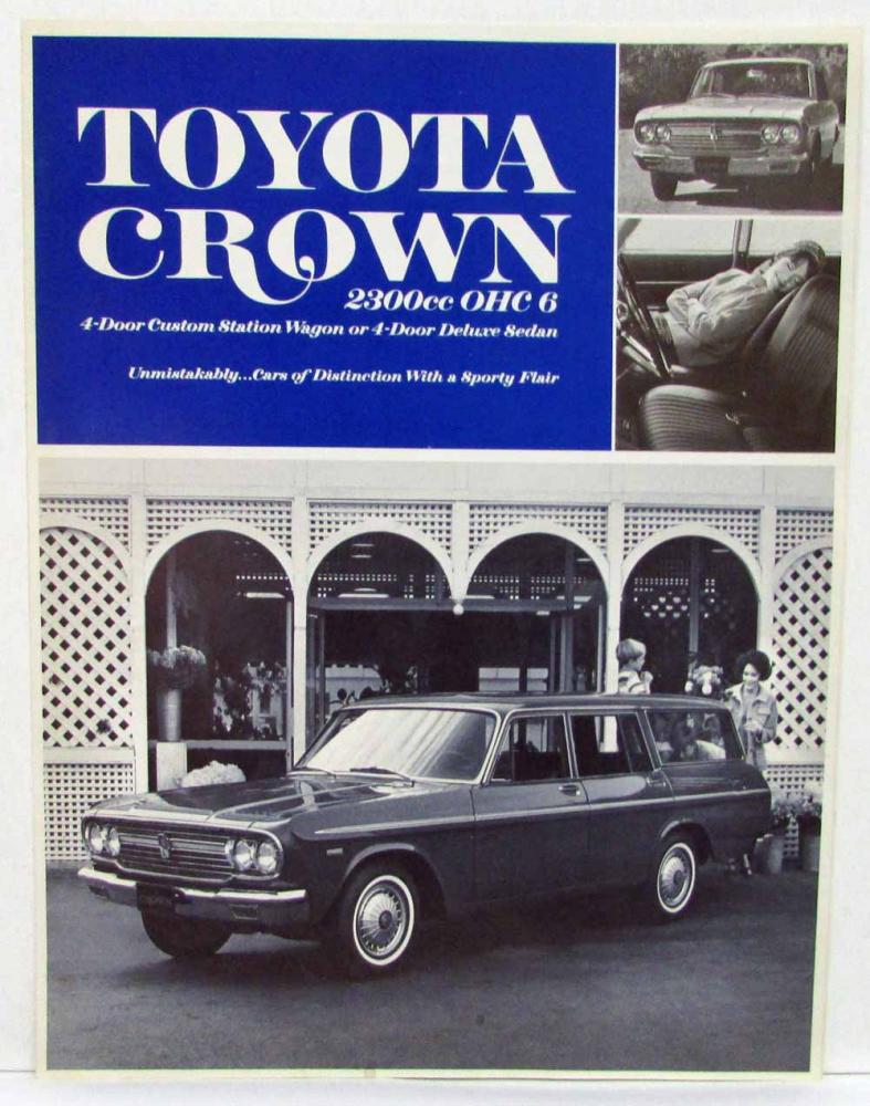 1967 1968 1969 1970 Toyota Crown 2300cc OHC 6 Sales Brochure