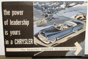 1954 Chrysler Windsor Deluxe Town & Country Wagon Convertible Coupe Owners Manua