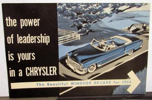 1954 Chrysler Windsor Deluxe Town & Country Wagon Convertible Coupe Owners Manua