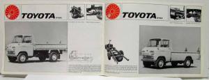 1968 1969 1970 Toyota Full Line Sales Brochure - Norwegian Text