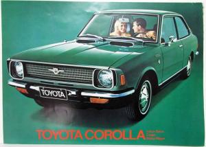 1970 Toyota Corrola  2-Door Sedan Coupe and Wagon Sales Brochure