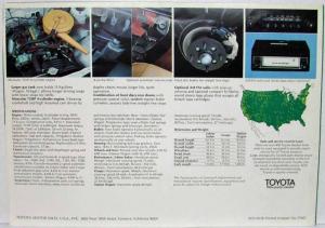 1970 Toyota Corrola  2-Door Sedan Coupe and Wagon Sales Brochure