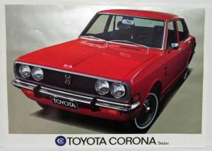 1970 Toyota Corona Sedan Spec Sheet.