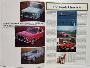 1970 Toyota Red Car on Red Cover Full Line Sales Folder