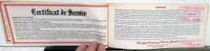 1964 Canadian Ford Fairlane Registered Owners Manual Original & Service Policy