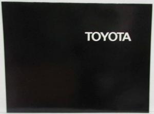 1970 Toyota Black Cover Full Line Sales Brochure