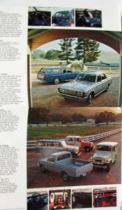 1970 Toyota Black Cover Full Line Sales Brochure