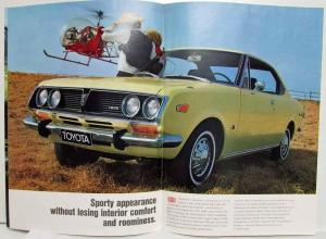 1970 Toyota Corona Mark II Green Car on Cover Sales Brochure