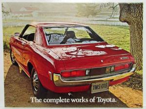 1972 Toyota The Complete Works Red Celica ST on Cover Full Line Sales Folder