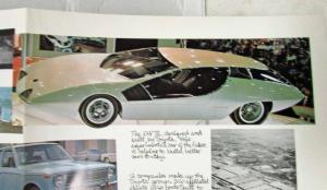 1971 Toyota Builds 11 Bodies 1 Way Sales Folder - EX III Concept - Canadian Mkt