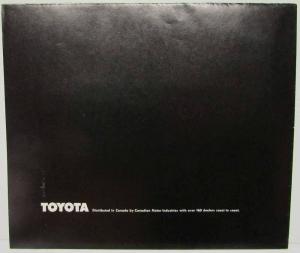 1971 Toyota Builds 11 Bodies 1 Way Sales Folder - EX III Concept - Canadian Mkt