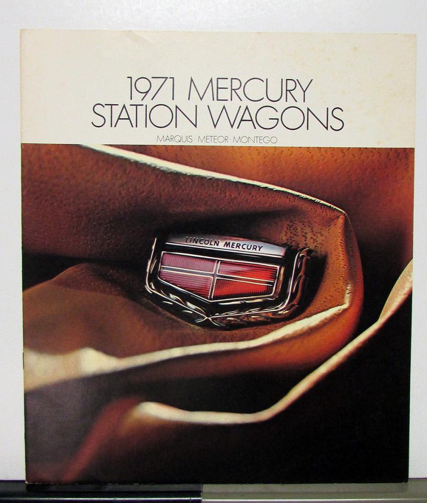 1971 Mercury Marguis Meteor Montego Station Wagons Canadian Sales Brochure