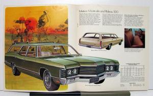 1971 Mercury Marguis Meteor Montego Station Wagons Canadian Sales Brochure