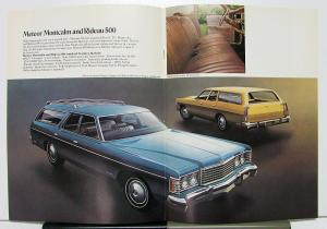 1973 Mercury Station Wagons & Meteor Montcalm Rideau 500 Canadian Sales Brochure