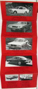 1972 Toyota Full Line Cars Sales Brochure - French Text