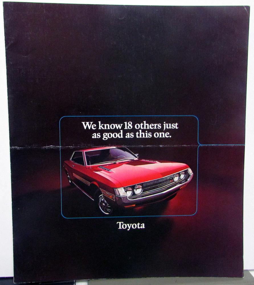 1972 Toyota We Know 18 Others Just as Good Full Line Sales Folder