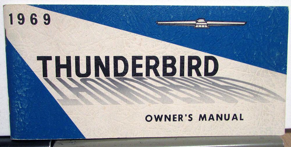 1969 Ford Thunderbird Owners Manual Original