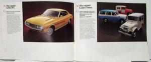 1973 Toyota Full Line Answer to Your Question Sales Brochure