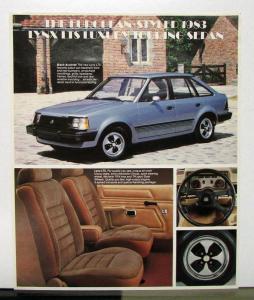 1983 Mercury Lynx Canadian Sales Brochure