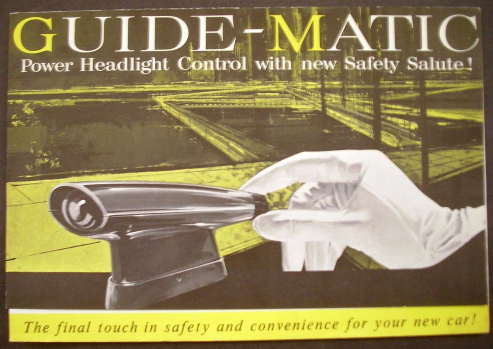 1960 Pontiac Guide Matic Power Headlight Control Safety Salute GM Sales Brochure