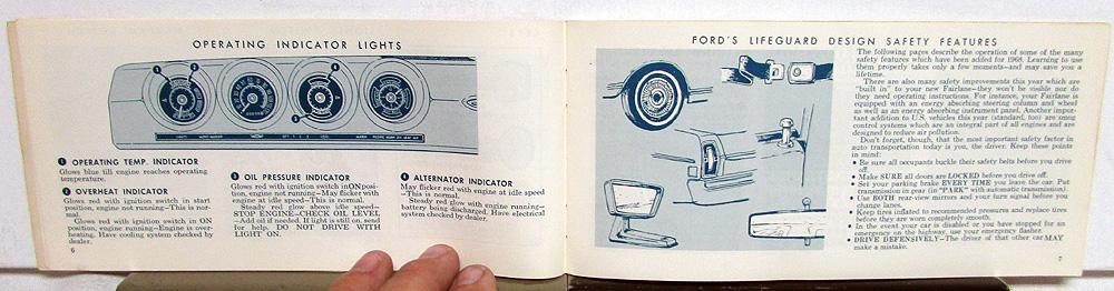 1968 Ford Fairlane and Torino Owners Manual Original