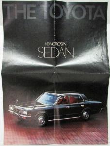 1971-1974 Toyota Crown Sales Folder Poster - Japanese Text