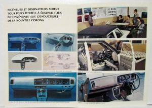 1974 Toyota Corona Sales Brochure - French Text