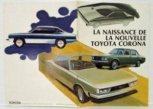 1974 Toyota Corona Sales Brochure - French Text