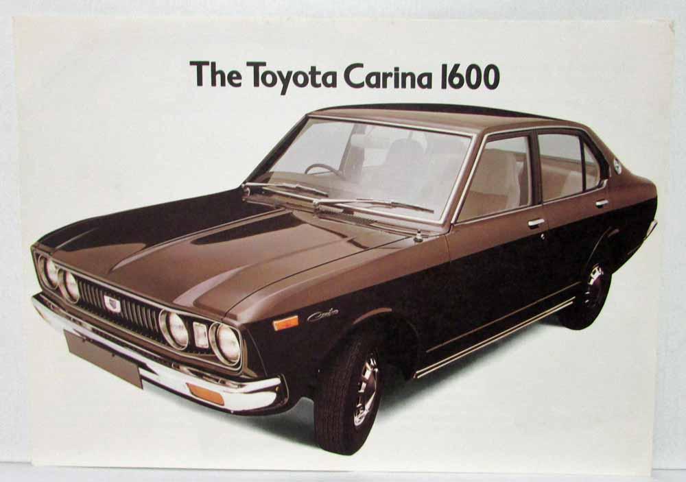 1974 Toyota Carina 1600 Sales Brochure - UK Market