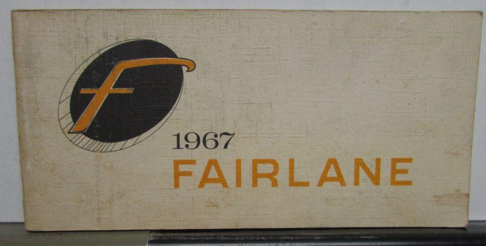 1967 Ford Fairlane Owners Manual Used Original