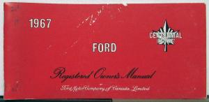 1967 Ford Custom Galaxy LTD Wagon Sedan Hardtop Owners Manual CANADIAN Original
