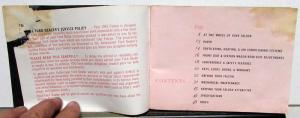 1961 Ford Falcon Owners Manual Original Care & Operation Instructions