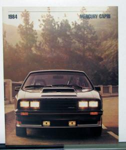 1984 Mercury Capri Canadian Sales Brochure & Specifications