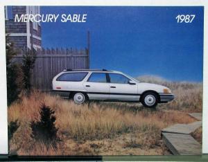 1987 Mercury Sable Canadian Sales Brochure & Specifications