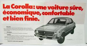 1974 Toyota Corolla Whats the most produced car in 74 Sales Folder French Market