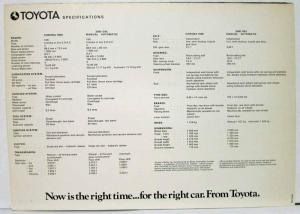 1974 Toyota Corona The Right Cars Sales Folder South African Market