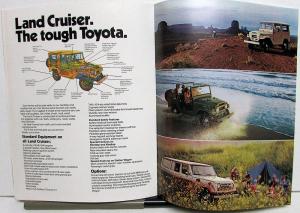 1974 Toyota Full Line Our Cars Are Not the Same Either Sales Brochure