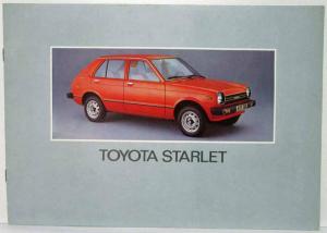 1975 Toyota Starlet Sales Brochure - French Market