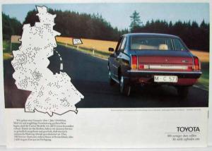 1975 Toyota Carina Sales Brochure - German Text