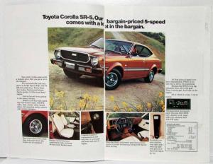 1975 Toyota Introducing the Sporty Gas-Saving 5-Speeds & Shirt Promotion Card